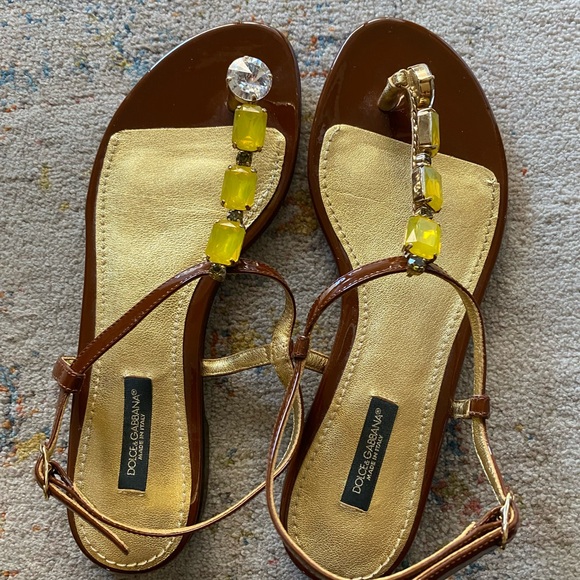 Authentic brand new Dolce & Gabbana Summer Sandals w box and papers 👡 - Picture 2 of 10